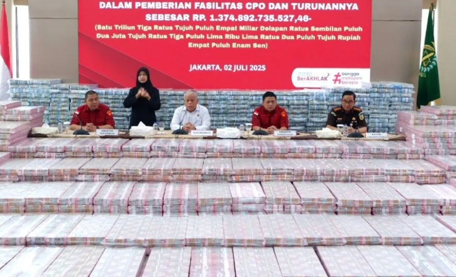 Kejagung Sita Rp1,3 Triliun Hasil Korupsi Fasilitas CPO